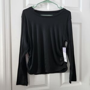 Just Be Elegant Black Long Sleeve Tee